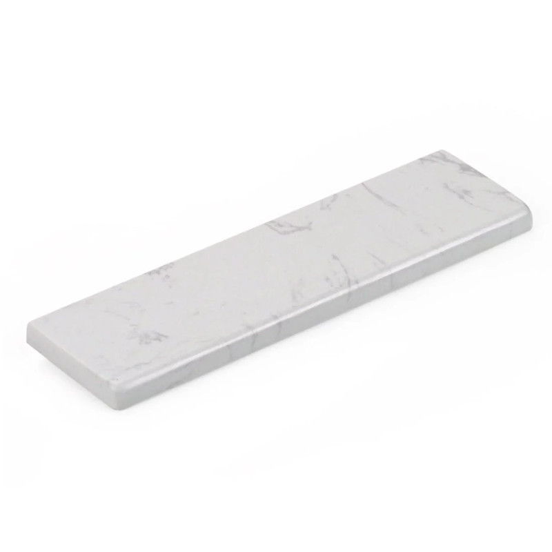 Quartz Stone Keyboards Wrist Rest - White - مسند معصم